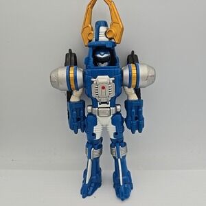 POWER RANGERS Blue Ranger Turbo Drill‎ Morph Toy 9" Figure 2006 BANDAI, As Is